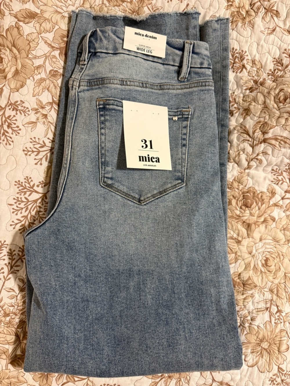 Mica Light Blue High-Rise Wide-Leg Jeans - Picture 3 of 4